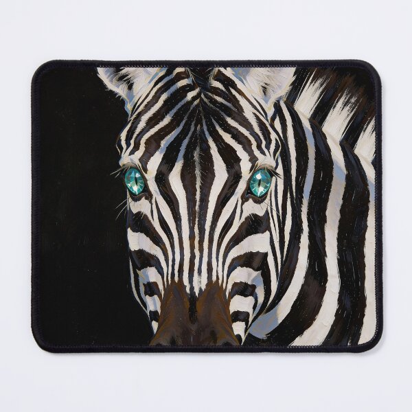 Item preview, Beryl — The Jewel-Eyed Zebra Portrait designed and sold by IsabellaBorduasArt.