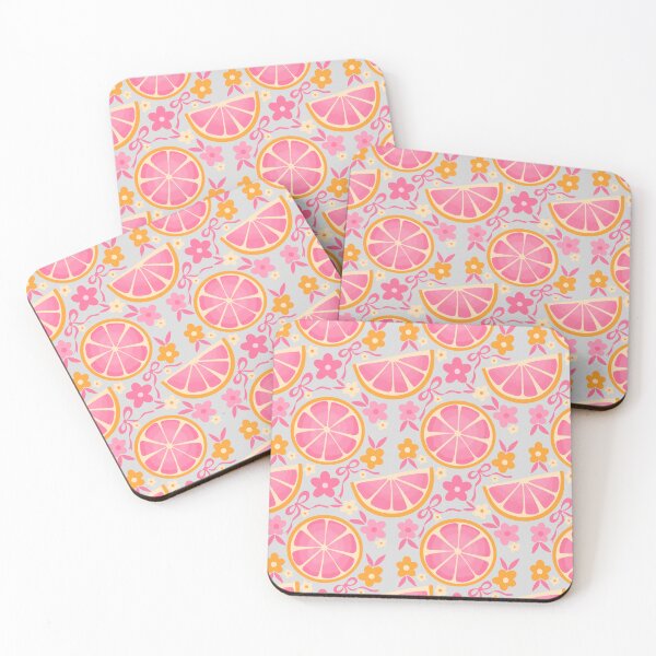 Item preview, Pink Citrus Slice Pattern | Cute Grapefruit & Floral Summer Aesthetic | Retro Fruit Design designed and sold by OLAIZA.