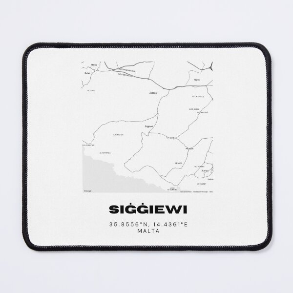 Item preview, Siġġiewi Map Print | Minimalist Street Map of Siġġiewi, Malta designed and sold by RM-Journey.
