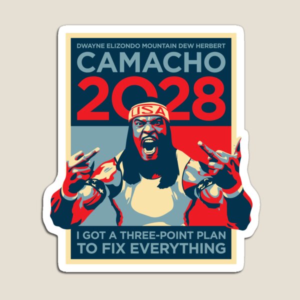 Item preview, Camacho for President 2028 - clean version designed and sold by The Common Tee.