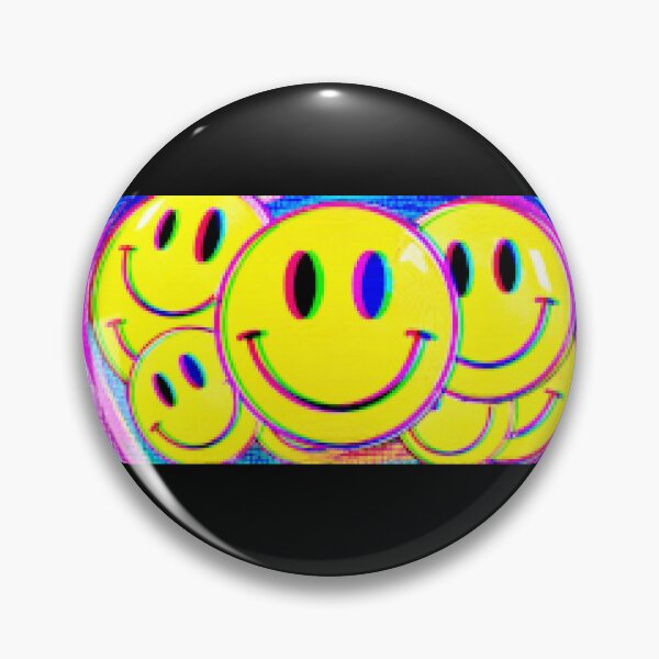Item preview, Adversarial Glitch Smiley AI Cyberpunk Happy Face Artwork designed and sold by AnnSign.
