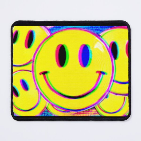 Item preview, Adversarial Glitch Smiley AI Cyberpunk Happy Face Artwork designed and sold by AnnSign.