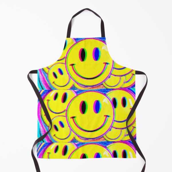 Item preview, Adversarial Glitch Smiley AI Cyberpunk Happy Face Artwork designed and sold by AnnSign.