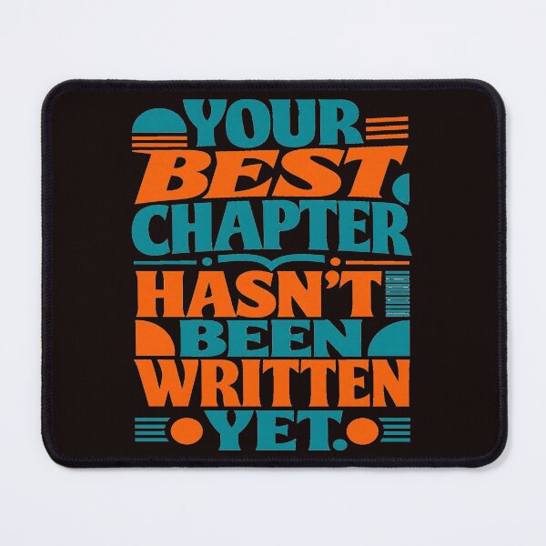 Item preview, Retro Inspirational Quote - Your Best Chapter Hasn't Been Written Yet designed and sold by CozyPaletteShop.