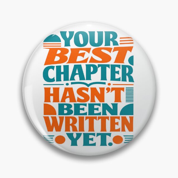 Item preview, Retro Inspirational Quote - Your Best Chapter Hasn't Been Written Yet designed and sold by CozyPaletteShop.