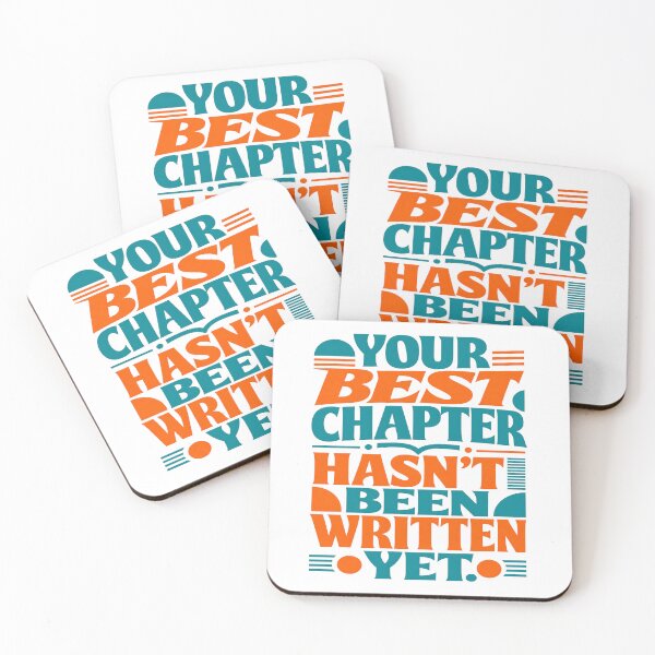 Item preview, Retro Inspirational Quote - Your Best Chapter Hasn't Been Written Yet designed and sold by CozyPaletteShop.