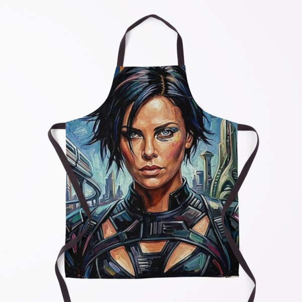 Item preview, Aeon Flux Retro Sci-Fi Cyberpunk Action Tribute Art Movie Poster designed and sold by Art's Diner.