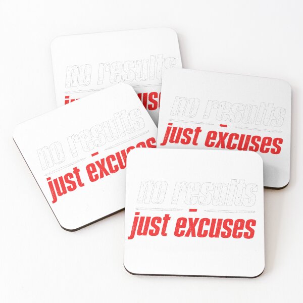 Item preview, ❌ No Results Just Excuses – Funny Sarcastic Quote designed and sold by Tee Visions.