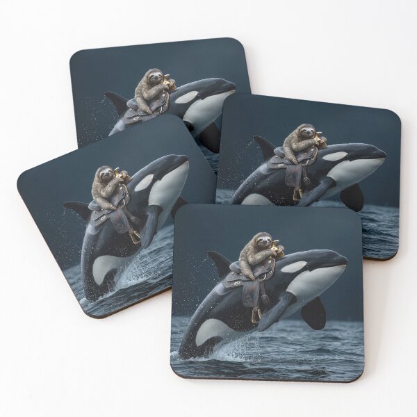 Item preview, Happy Sloth Rides Orca Killer Whale designed and sold by Tridentulus.