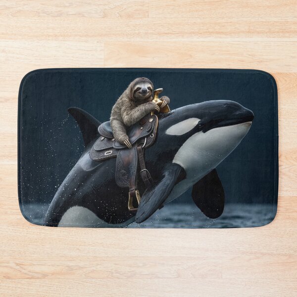 Item preview, Happy Sloth Rides Orca Killer Whale designed and sold by Tridentulus.