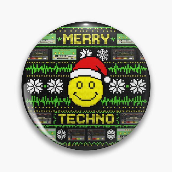 Item preview, Merry Techno Acid House Rave Christmas Sweater designed and sold by SPAZE-Typo.