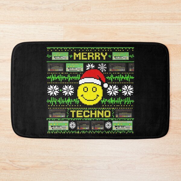 Item preview, Merry Techno Acid House Rave Christmas Sweater designed and sold by SPAZE-Typo.