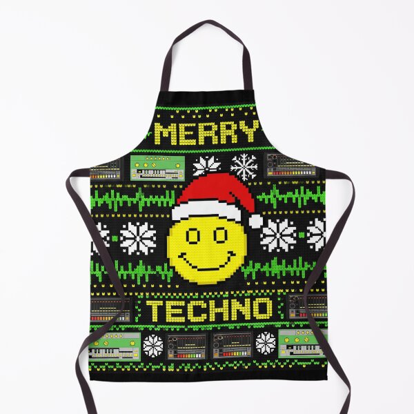 Item preview, Merry Techno Acid House Rave Christmas Sweater designed and sold by SPAZE-Typo.