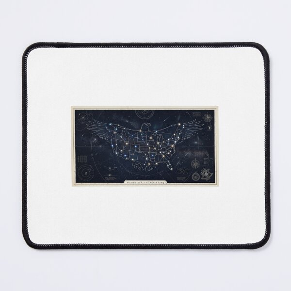 Item preview, Written in the Stars — America 250th Anniversary Eagle Star Map Poster 1776-2026 designed and sold by VikrantCreative.