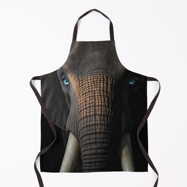 Item preview, Hypnotic Elephant — Piercing Blue Eyes in the Dark designed and sold by IsabellaBorduasArt.
