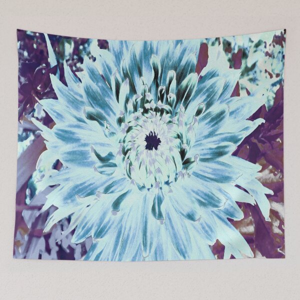 Item preview, Mint Green and Teal Dahlia Flower designed and sold by myrubiogarden.
