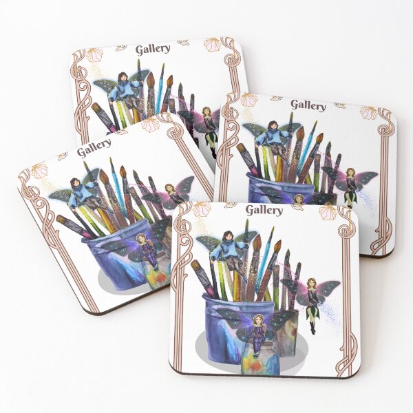 Item preview, Arttime Paint Pixies Dark on Light designed and sold by Rareprettydoll.