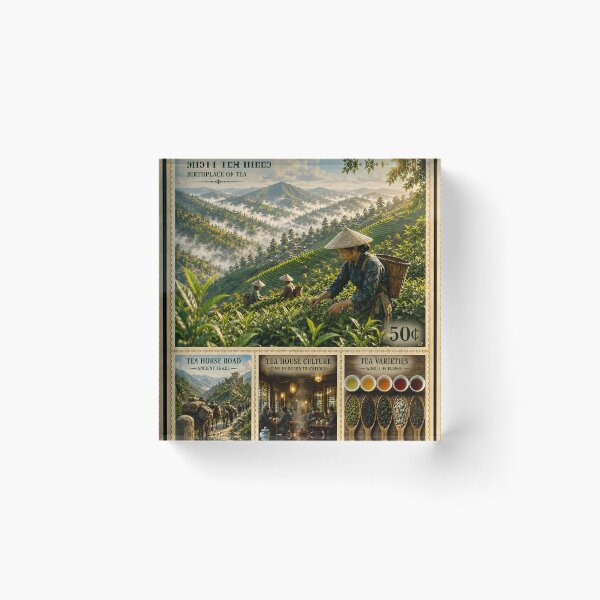 Item preview, Tea Heritage: Vintage Stamp Art Collection designed and sold by Easternpantry.