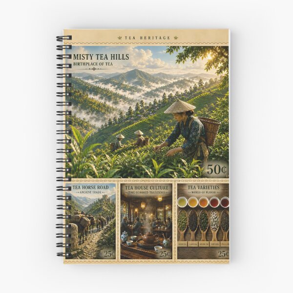 Item preview, Tea Heritage: Vintage Stamp Art Collection designed and sold by Easternpantry.