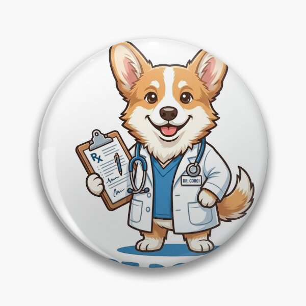 Item preview, Cute Corgi Best Doctor Ever Shirt, Dr Corgi Medical Coat Stethoscope Tee, Funny Corgi Gift for Doctors and Dog Lovers designed and sold by Wearable Canvas...