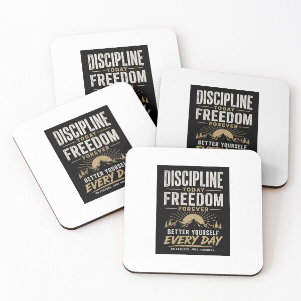 Item preview, Discipline Today Freedom Forever | Motivational Quote Typography | Self Improvement Vintage Design designed and sold by Mohd wasim.