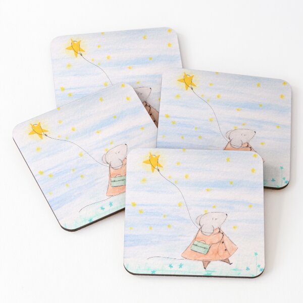 Item preview, Adventures of Algernon: Algernon Captures a Star | Cute Mouse Art designed and sold by AngelaMarieArt.