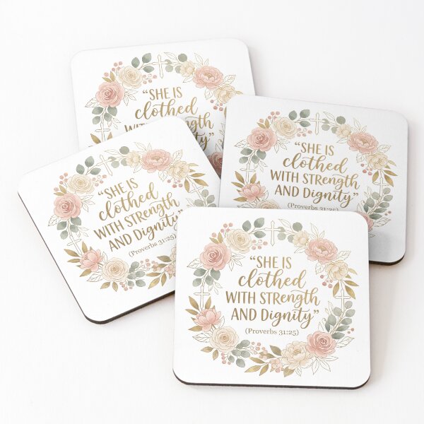 Item preview, She Is Clothed With Strength and Dignity Mug | Proverbs 31:25 Bible Verse Coffee Cup | Christian Inspirational Gift for Women designed and sold by Softbear Atelier.