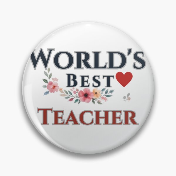 Item preview, World’s Best Teacher floral design designed and sold by laughingshirts.