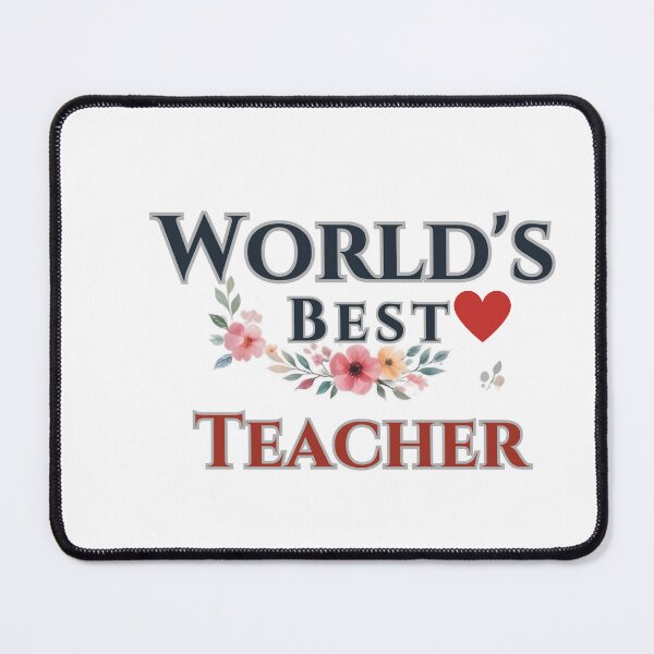 Item preview, World’s Best Teacher floral design designed and sold by laughingshirts.