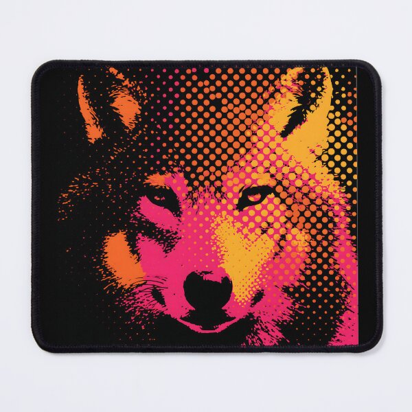 Item preview, Neon Pop Art Wolf  designed and sold by ClubVacay.