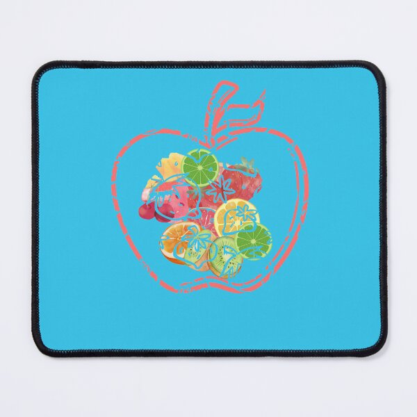 Item preview, Colorful Fruit Collage Apple shape Aesthetic Illustration designed and sold by Zenith-Prime.