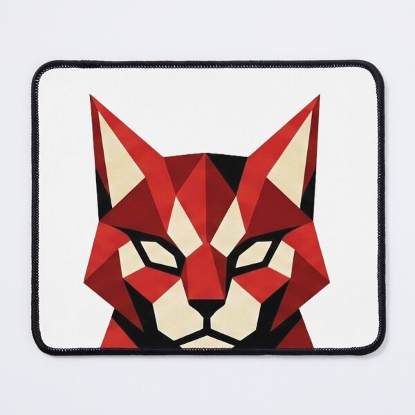 Item preview, Constructivist Vanguard Cat Mascot designed and sold by Modern Mascot Archive.