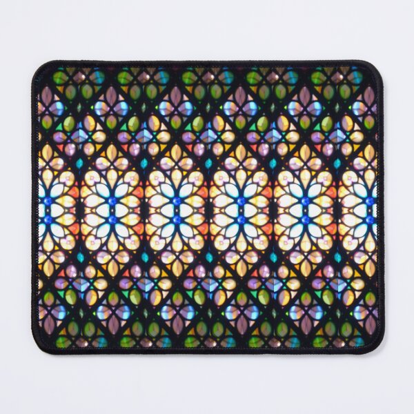 Item preview, Colorful Stained Glass Floral Pattern | Seamless Geometric Mosaic Design designed and sold by Sachie's Studio.