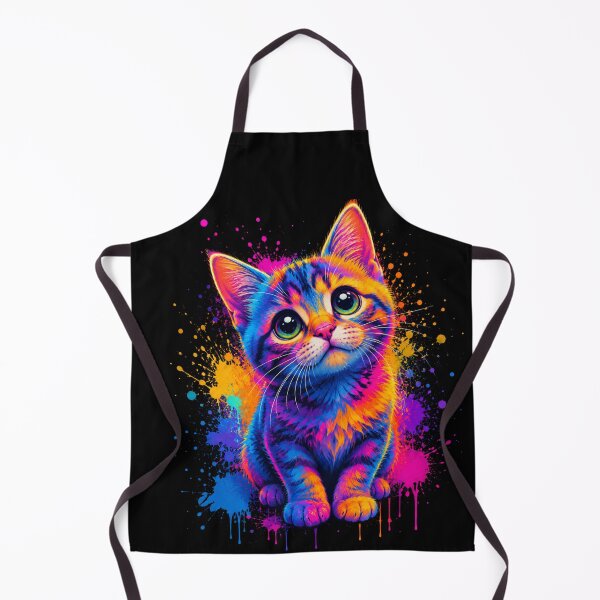 Item preview, Funny Laughing Neon Cat Cyberpunk Kitten Things  designed and sold by iVonKa88.