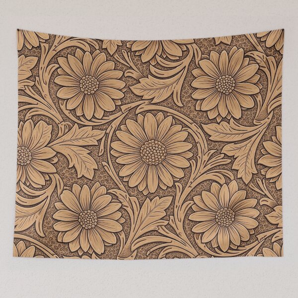 Item preview, Western Bloom: Ornate Sculpted Leather Pattern designed and sold by LiveLearnCreate.