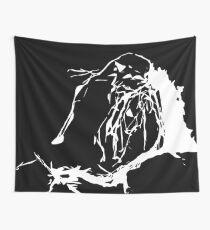 Black and White Abstract Wall Tapestry