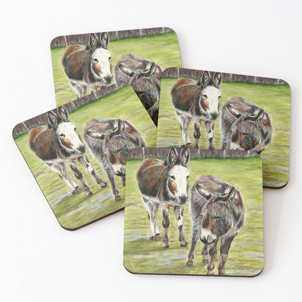 Item preview, Derek and Dolly Mixture the Donkeys at Woodlands Animal Sanctuary designed and sold by LymphomaLass.