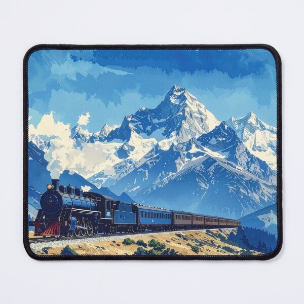 Item preview, Mountain Express: A Vintage Journey Through the Peaks designed and sold by dj-illustration.