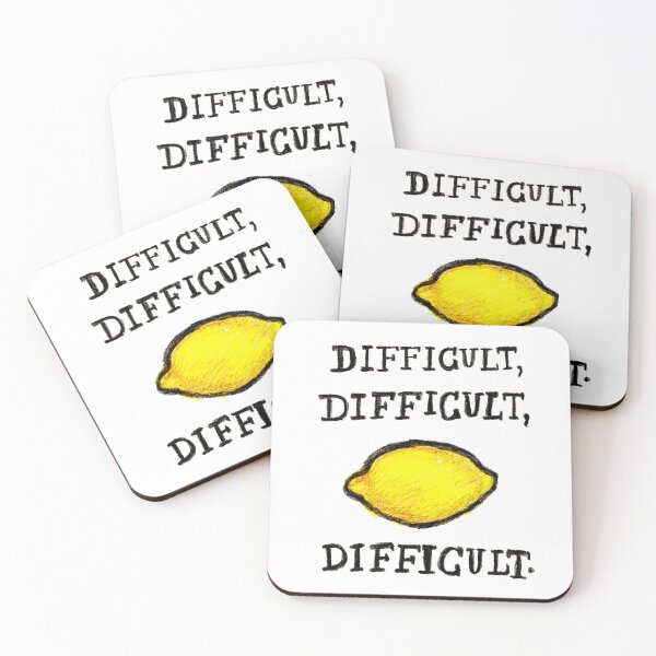 Item preview, Difficult, difficult, lemon difficult. designed and sold by House.of.Persephone.