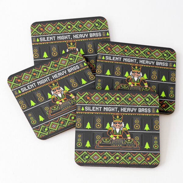 Item preview, Techno DJ Nutcracker Ugly Christmas Heavy Bass designed and sold by SPAZE-Typo.