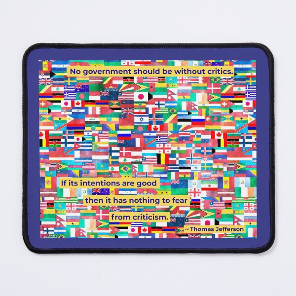 Item preview, Thomas Jefferson: No Government Should Be Without Critics designed and sold by EJVisuals.