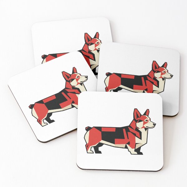 Item preview, Constructivist Vanguard Corgi Mascot designed and sold by Modern Mascot Archive.
