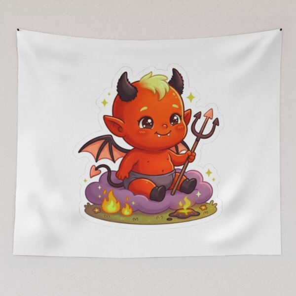 Item preview, Hellmo Baby Devil Sticker designed and sold by ExploreAura Studio.