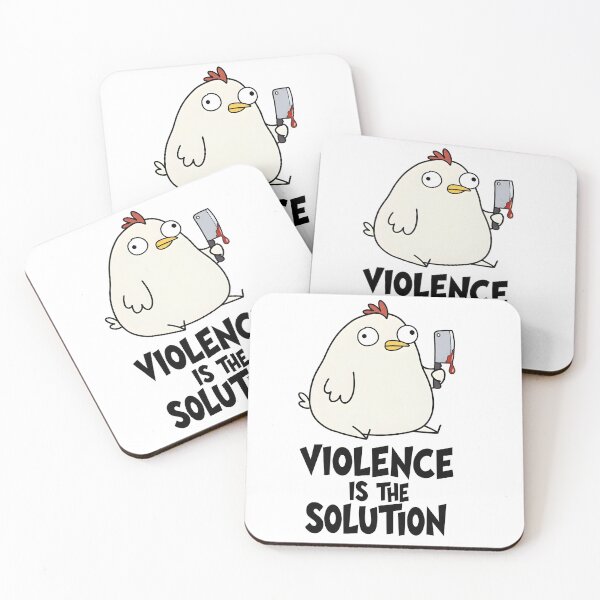 Item preview, Crazy Clucker - Funny Psycho Chicken Meme designed and sold by Jakub  Seweryn.