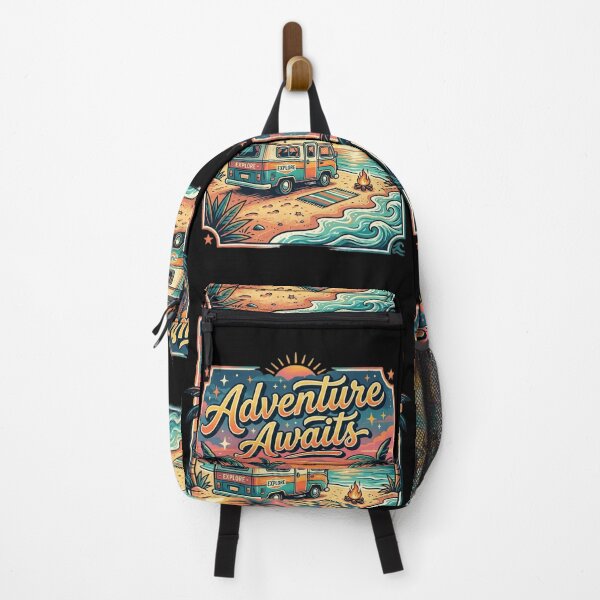 Item preview, Adventure Awaits - Retro Camper Van Summer Design designed and sold by Do-It-Over.