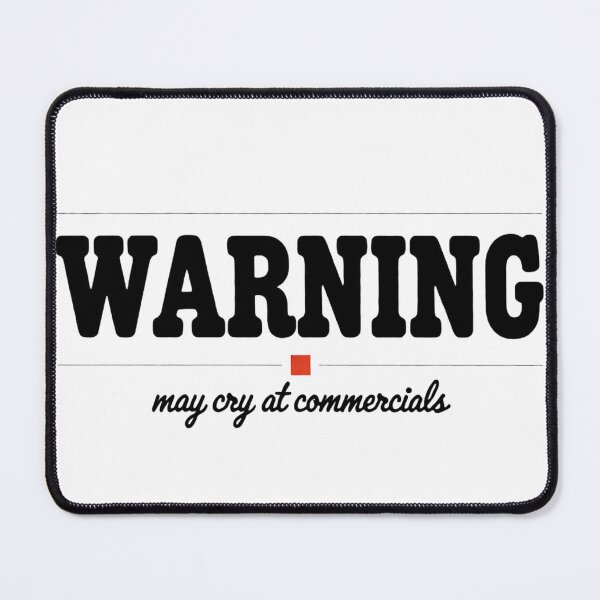 Item preview, Funny Warning May Cry at Commercials Mental Health Humor Gif designed and sold by MynameisJEFF.