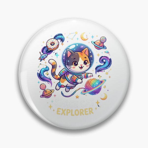 Item preview, Space Cat Explorer - Cute Astronaut Kitty in Galaxy designed and sold by KETO370.