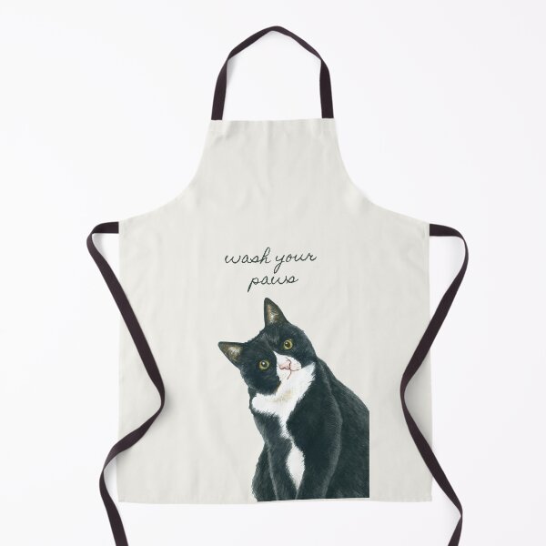 Item preview, Funny Judgmental Cat Design ft Quote: "Wash Your Paws", Gifts for Friends, Cat Art designed and sold by SpringTeaDesigns.