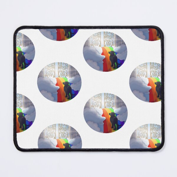 Item preview, Rainy walking the rainbow bridge( My black lab) designed and sold by addierayzart25.
