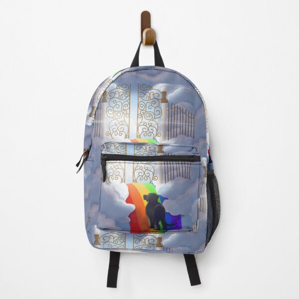Item preview, Rainy walking the rainbow bridge( My black lab) designed and sold by addierayzart25.